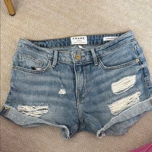 Frame Denim Blue Jean Shorts
